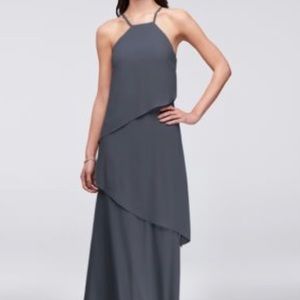 Davids Bridal Tiered Evening Dress